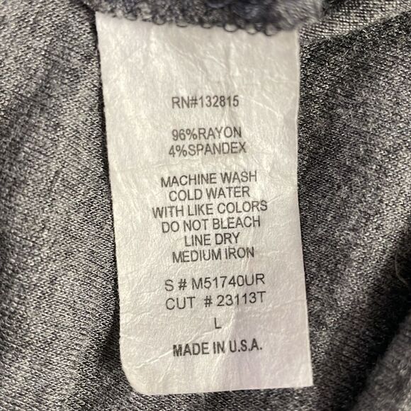 Sweet Clarity Ladies Long Bell Sleeves Top, Size Large, Grayish Black - Picture 8 of 8